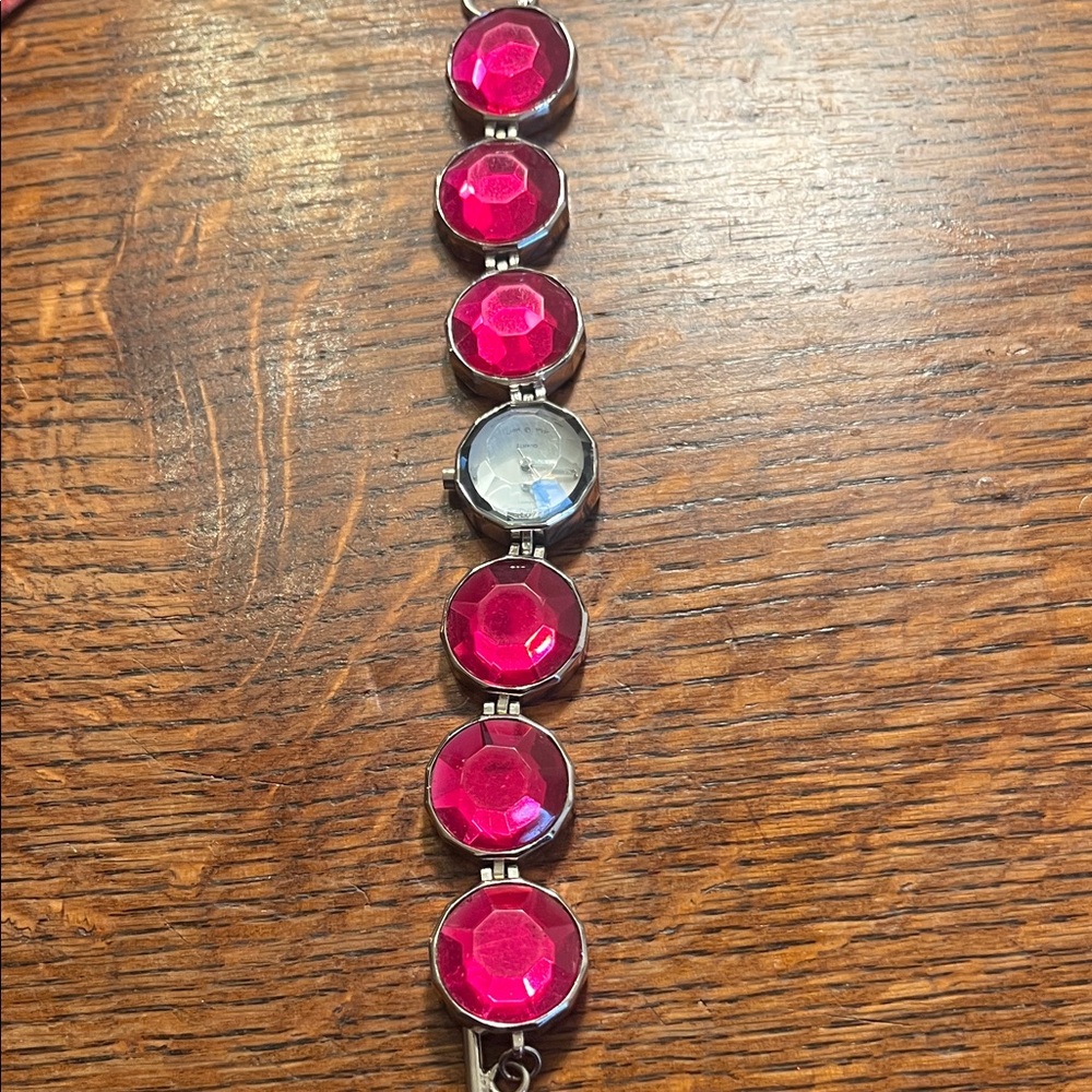 Icing Pink Gemstone Bracelet new battery
